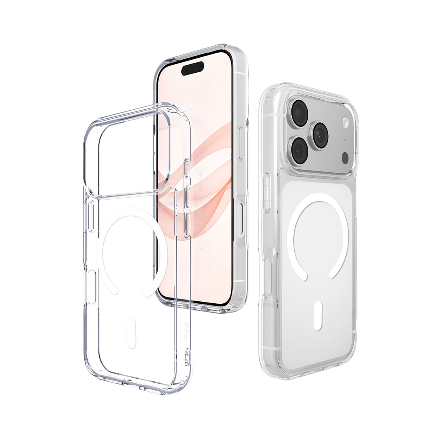 JCPal DualPro Etui do iPhone 18 Pro / 17 Pro kompatybilne z MagSafe - Przezroczyste