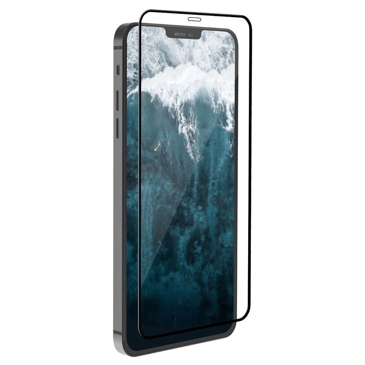 JCPAL Preserver Glass Szkło ochronne do iPhone 12/12 Pro (czarna ramka)