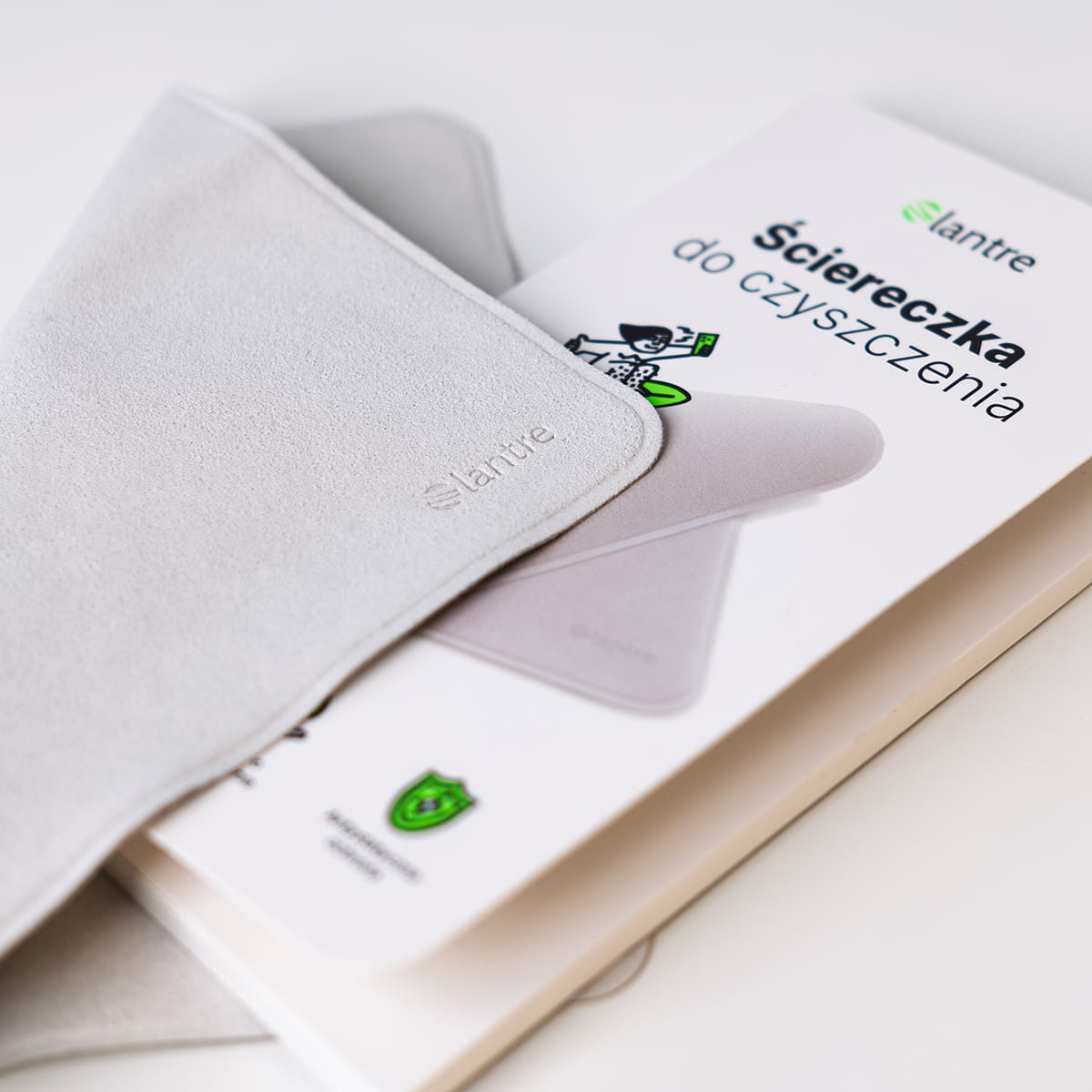 Lantre Ściereczka do czyszczenia ekranów - Biała Lantre Ściereczka do czyszczenia ekranów - Biała