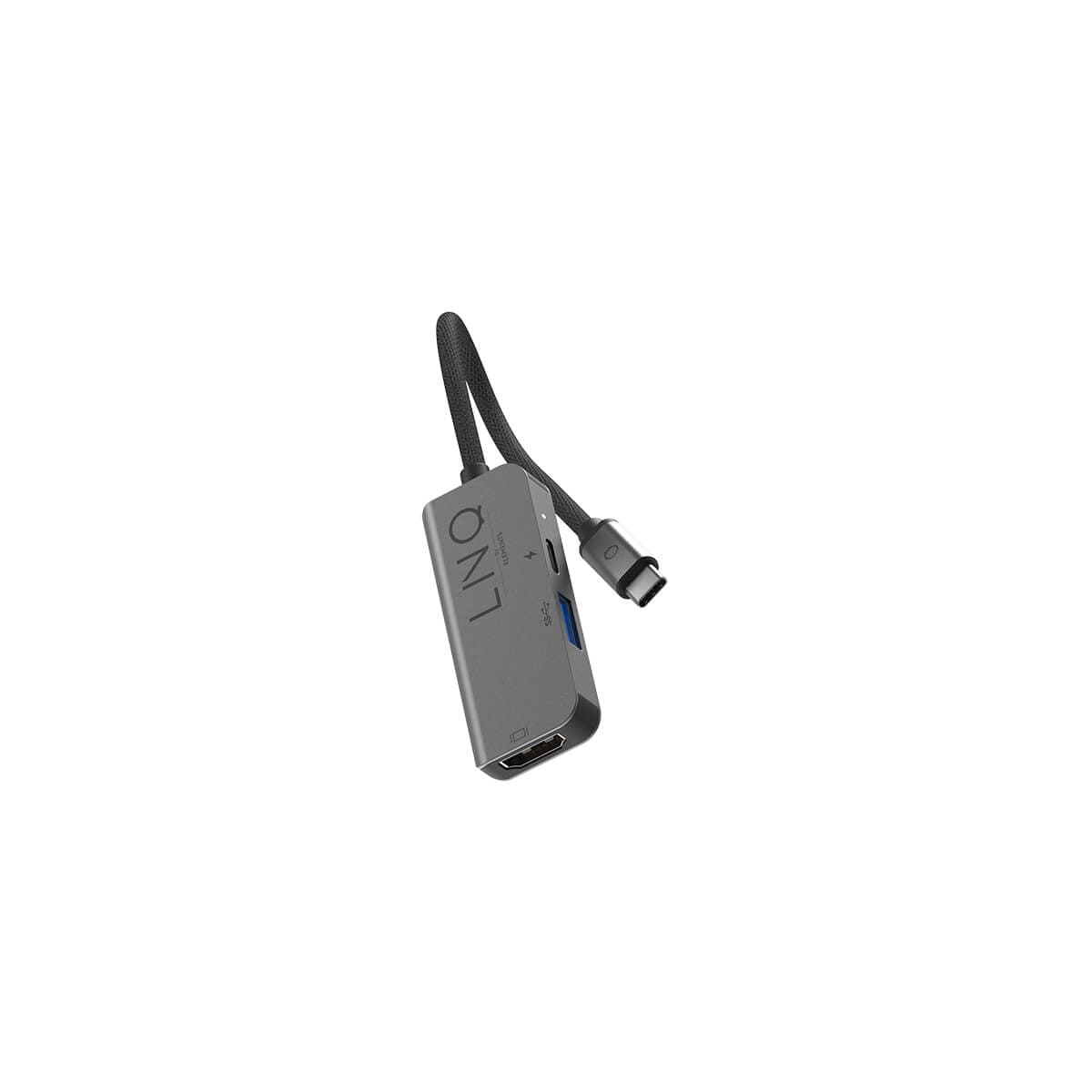 LINQ - HUB 3in1 USB-C HDMI - Space Gray LINQ - HUB 3in1 USB-C HDMI - Space Gray