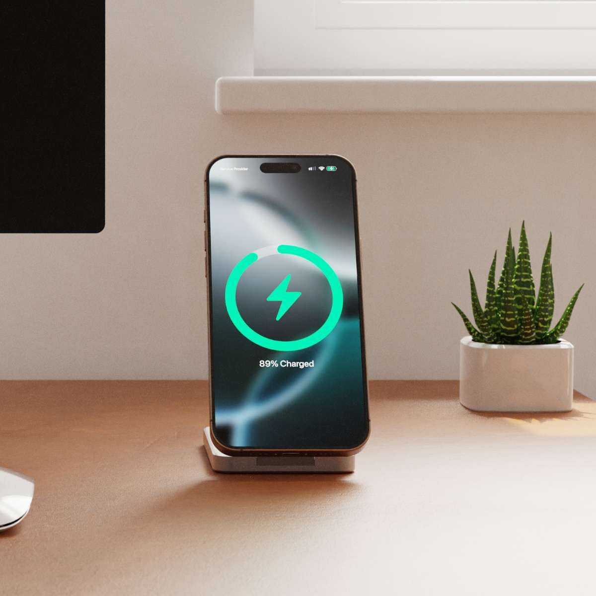 LINQ Powerbank magnetyczny 3in1 do iPhone / AirPods / Apple Watch 8.000 mAh kompatybilny z MagSafe - Srebrny LINQ Powerbank magnetyczny 3in1 do iPhone / AirPods / Apple Watch 8.000 mAh kompatybilny z MagSafe - Srebrny