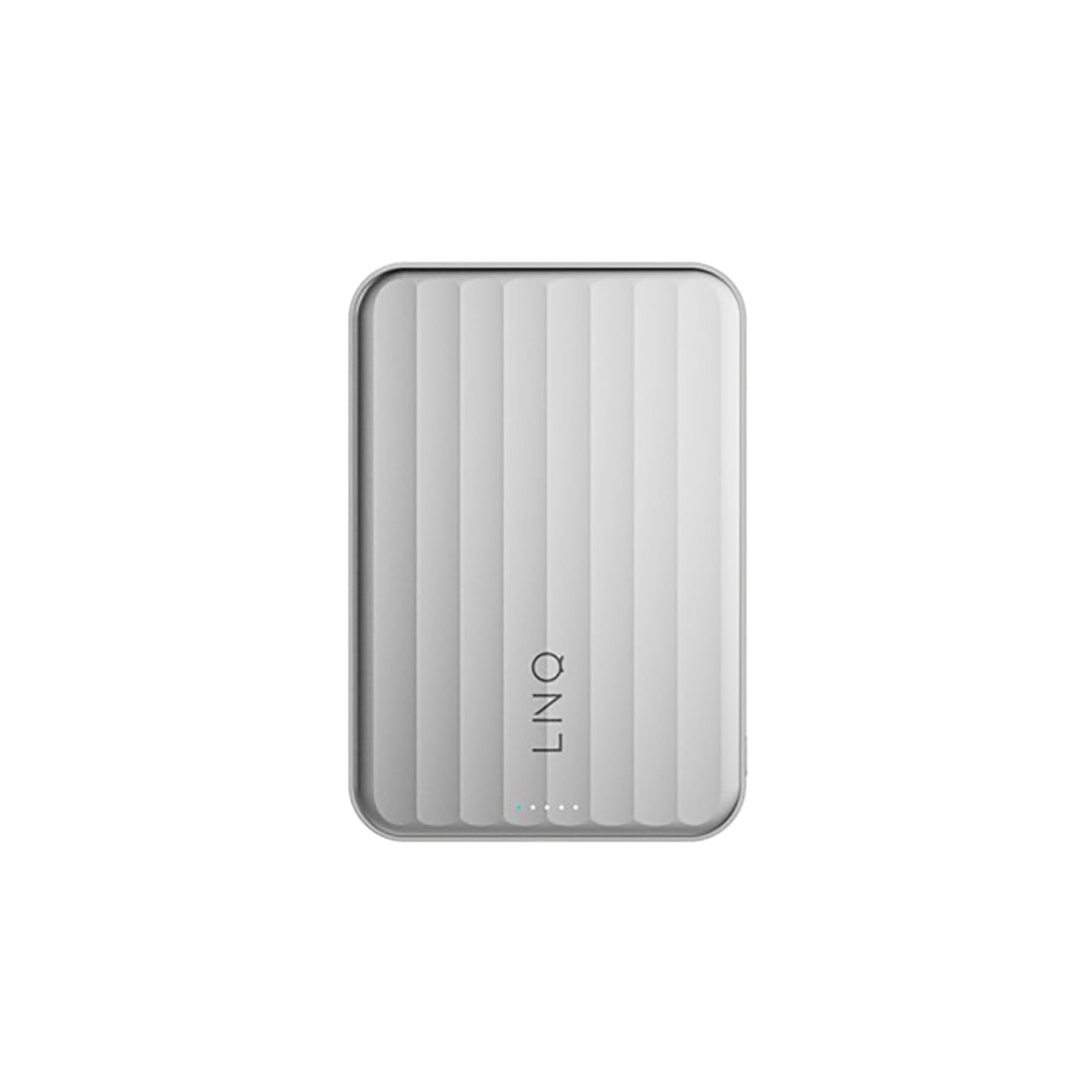 LINQ powered by Xtorm Powerbank magnetyczny 5.000 mAh kompatybilny z MagSafe z ładowaniem Qi2.2 25W - Srebrny