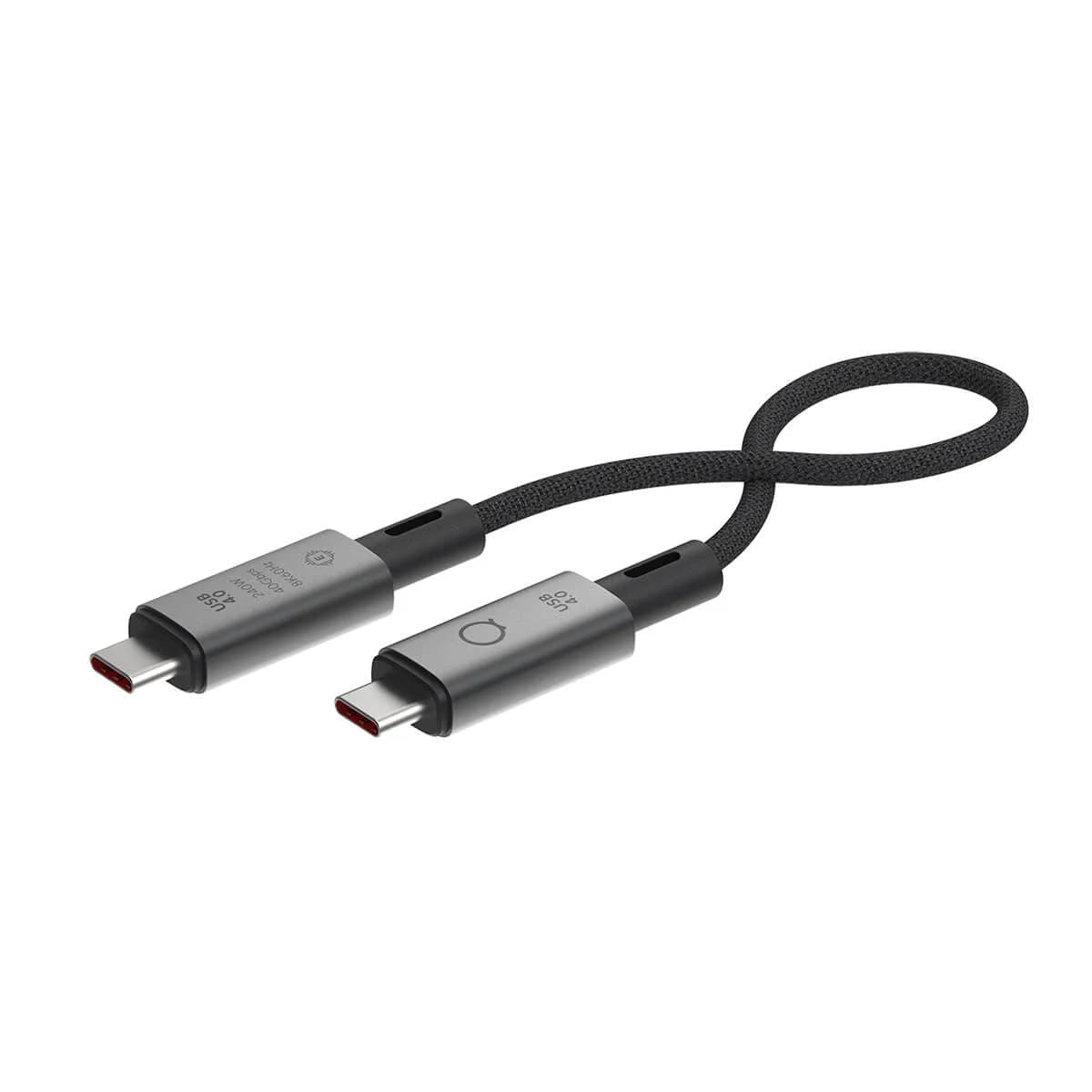 LINQ - USB4 Pro Kabel USB-C na USB-C 0,3m - Space Gray