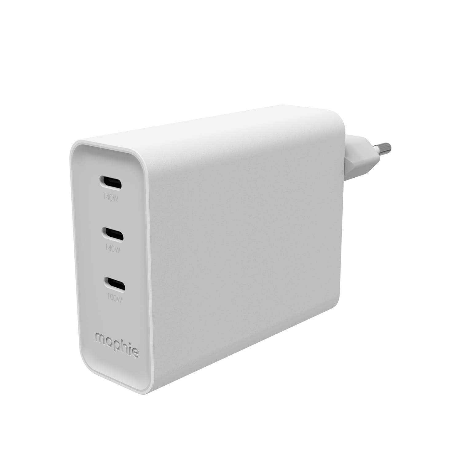 Mophie ROC GaN Ładowarka sieciowa / 3x USB-C / 140W - Biała Mophie ROC GaN Ładowarka sieciowa / 3x USB-C / 140W - Biała