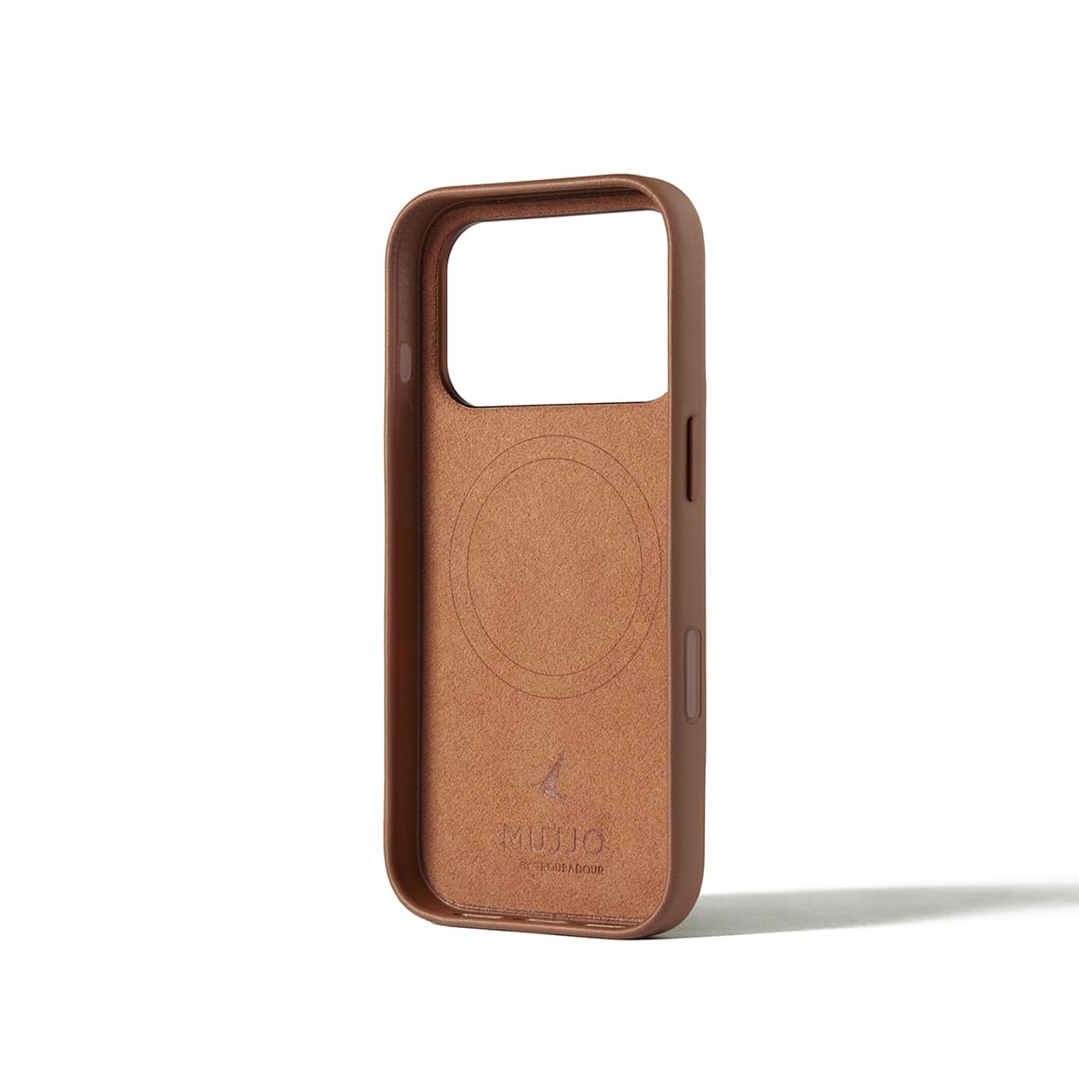 Mujjo Leather Case Etui skórzane do iPhone 17 Pro kompatybilne z MagSafe - Brązowe