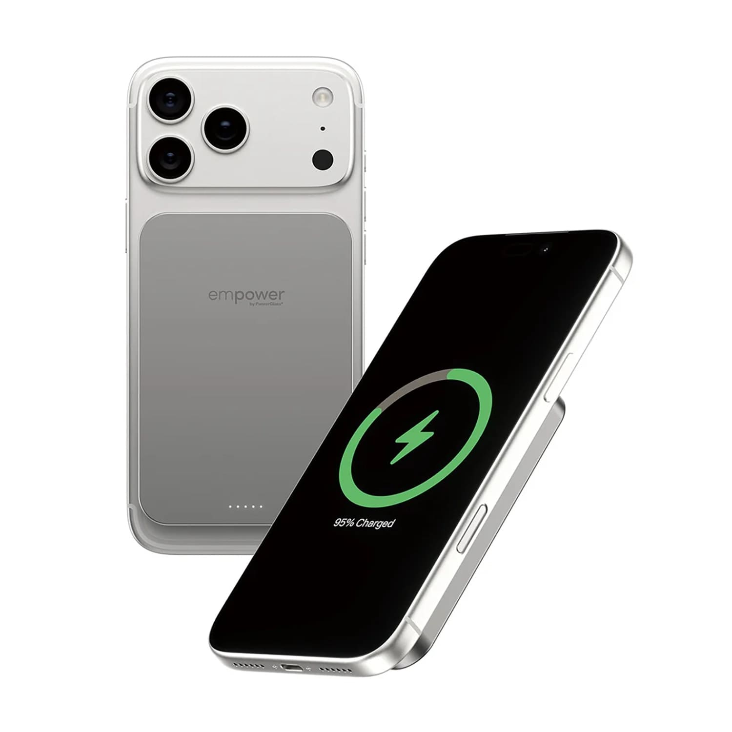 PanzerGlass Empower Powerbank magnetyczny 5000mAh kompatybilny z MagSafe - Tytanowy 