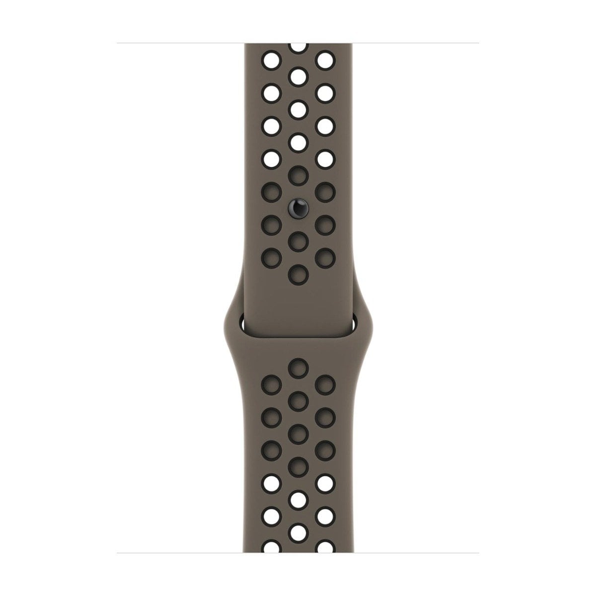 Pasek sportowy Nike w kolorze Olive Grey/czarnym do koperty 45 mm Pasek sportowy Nike w kolorze Olive Grey/czarnym do koperty 45 mm