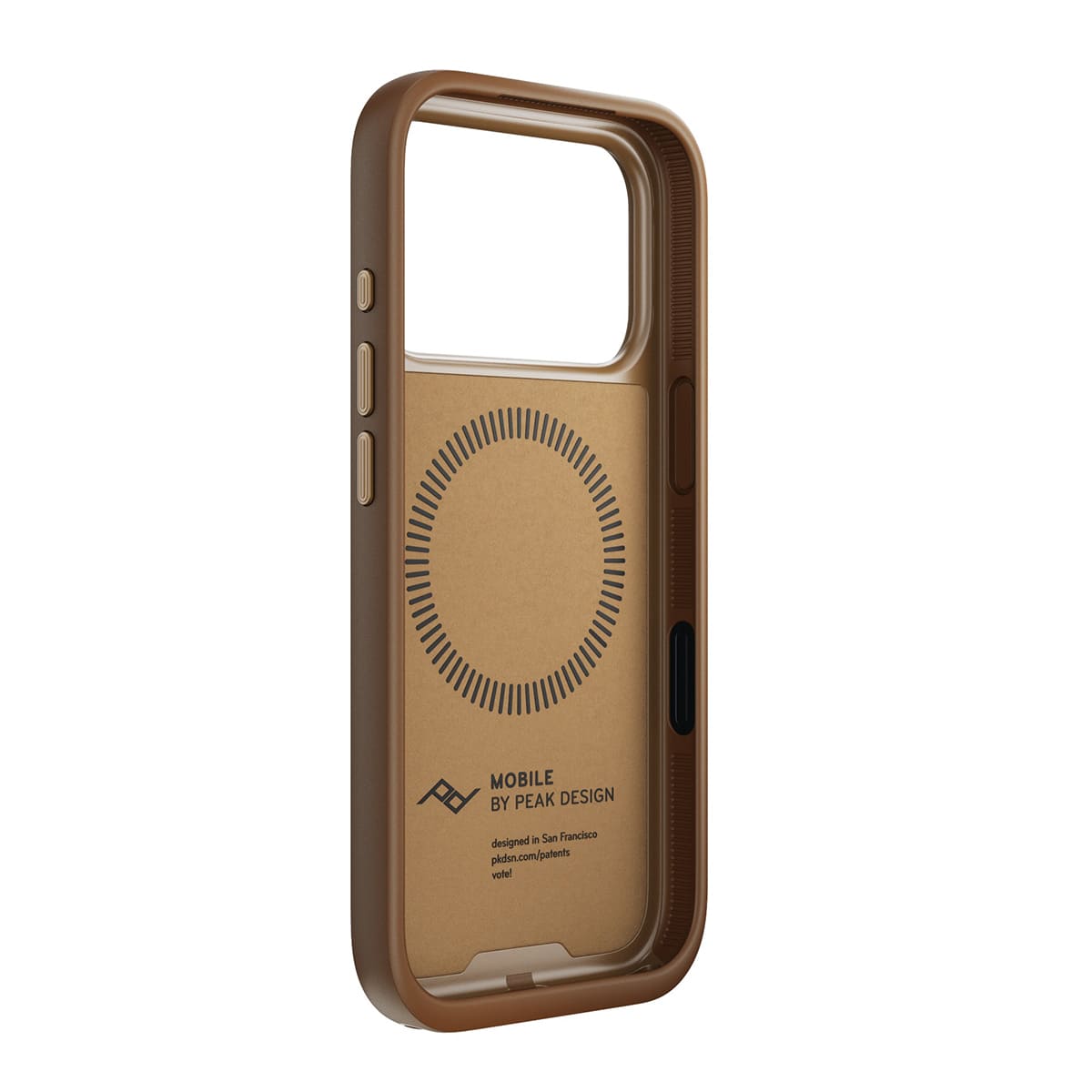 Peak Design Everyday Clarino Etui do iPhone 17 Pro - Brązowe
