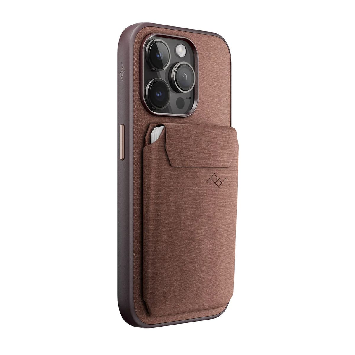 Peak Design Mobile Slim Magnetyczny portfel płaski do iPhone - Bordowy
