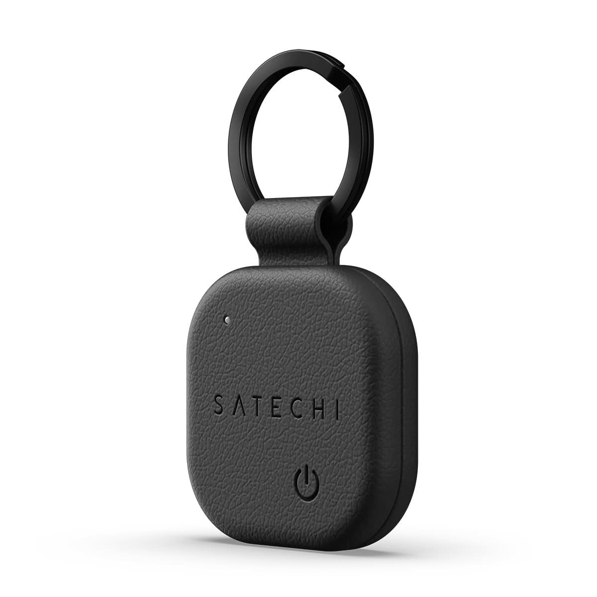 Satechi FindAll Keychain Brelok ze skóry wegańskiej z lokalizatorem kompatybilny z Apple Find My - Czarny