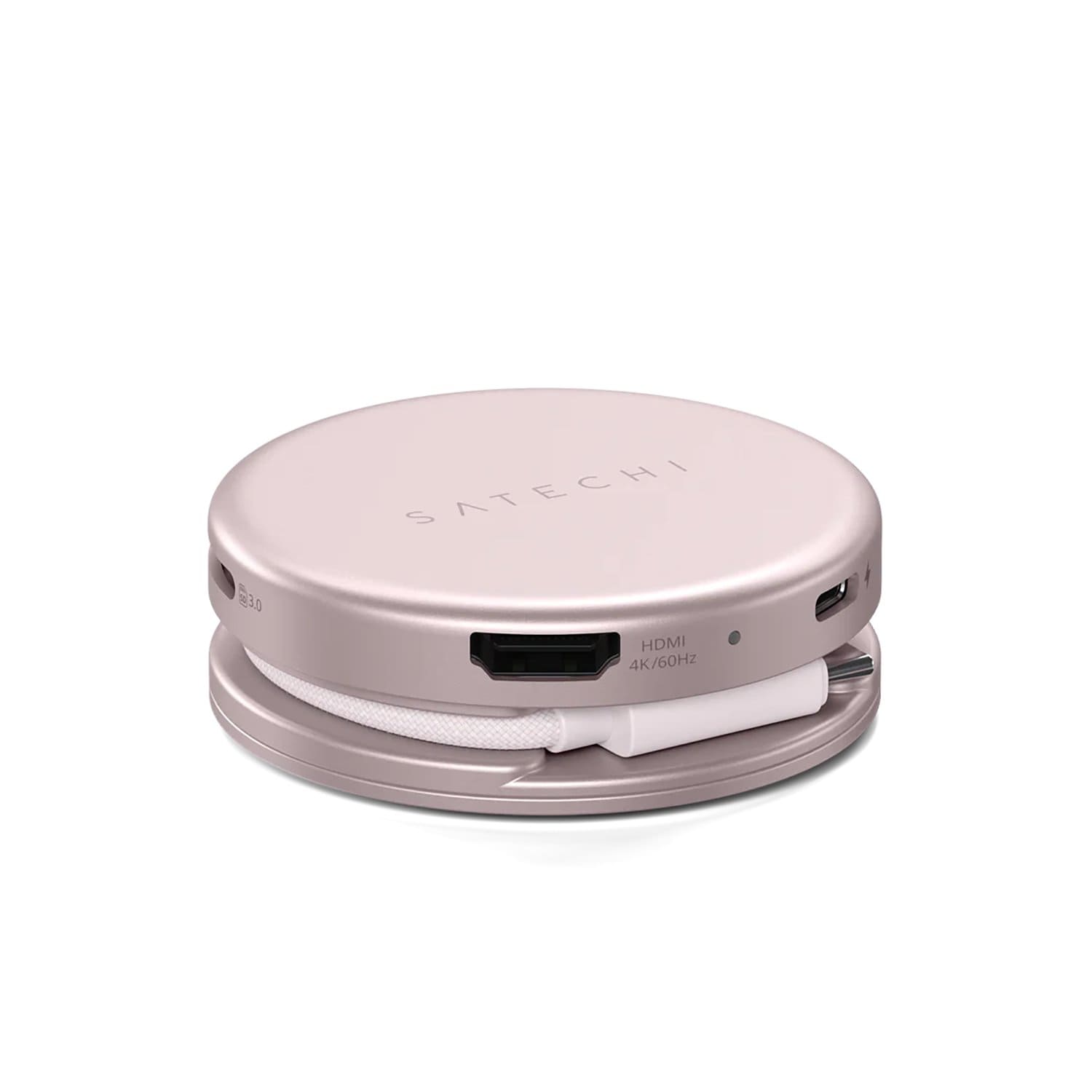 Satechi OntheGo Adapter do urządzeń mobilnych 5w1 (USB-C 5 Gbps / USB-A 5 Gbps / HDMI 4K / czytnik kart SD 104MB/s / USB-C PD passthrough 60W) - Subtelny róż Satechi OntheGo Adapter do urządzeń mobilnych 5w1 (USB-C 5 Gbps / USB-A 5 Gbps / HDMI 4K / czytnik kart SD 104MB/s / USB-C PD passthrough 60W) - Subtelny róż