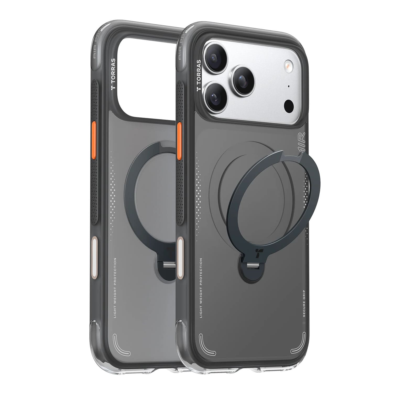 TORRAS Ostand Q3 Air Etui do iPhone 18 Pro Max / 17 Pro Max kompatybilne z MagSafe - Czarne
