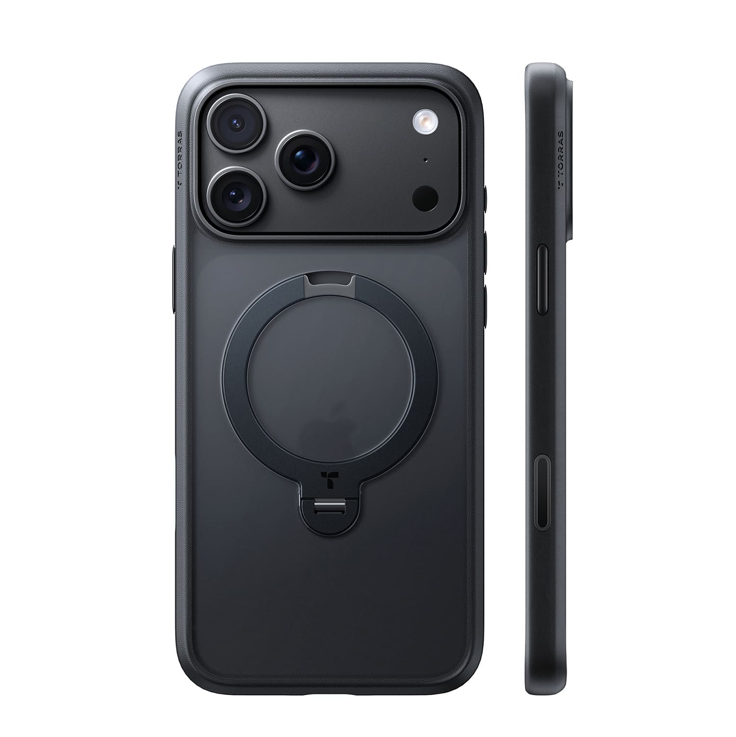 TORRAS Ostand Q3 Spin Etui do iPhone 18 Pro / 17 Pro kompatybilne z MagSafe - Czarne TORRAS Ostand Q3 Spin Etui do iPhone 18 Pro / 17 Pro kompatybilne z MagSafe - Czarne