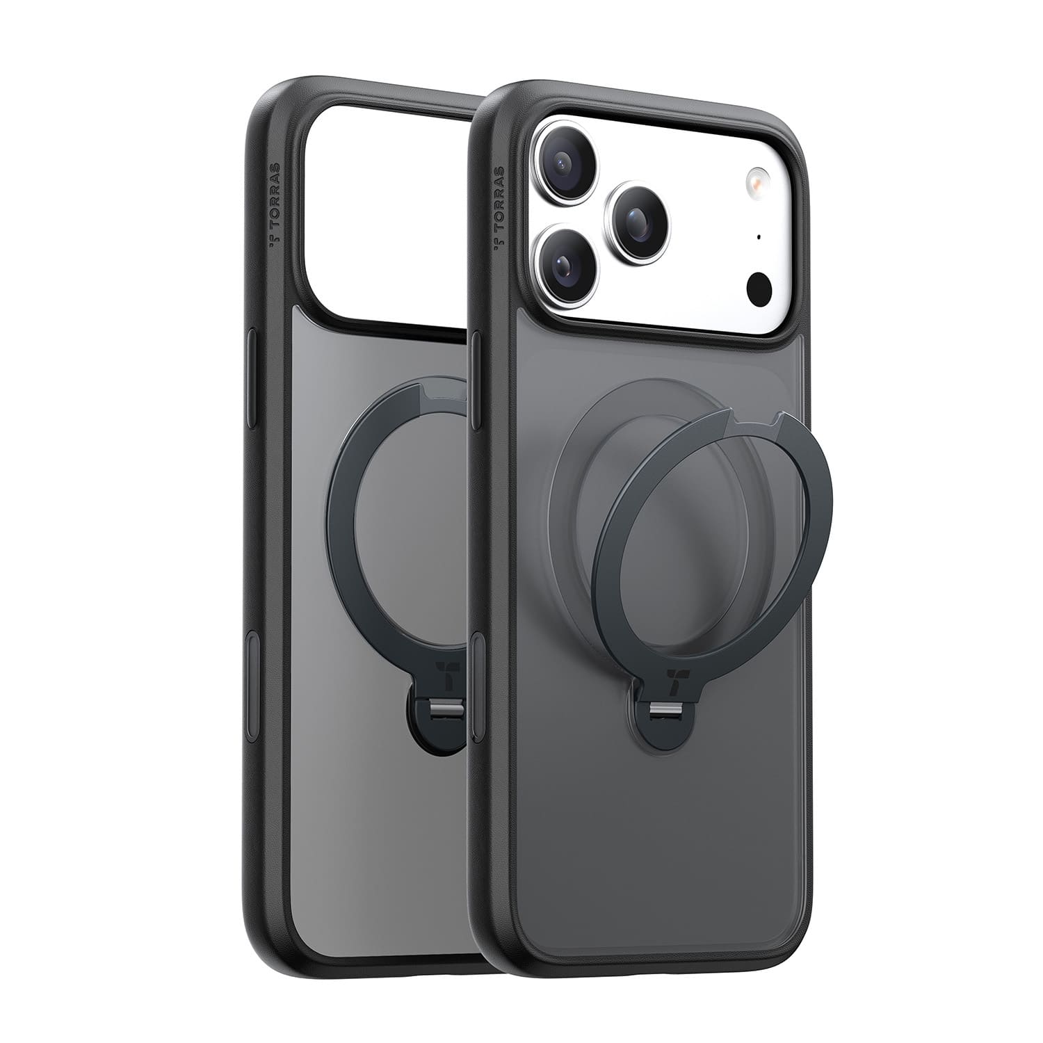 TORRAS Ostand Q3 Spin Etui do iPhone 18 Pro Max / 17 Pro Max kompatybilne z MagSafe - Czarne TORRAS Ostand Q3 Spin Etui do iPhone 18 Pro Max / 17 Pro Max kompatybilne z MagSafe - Czarne