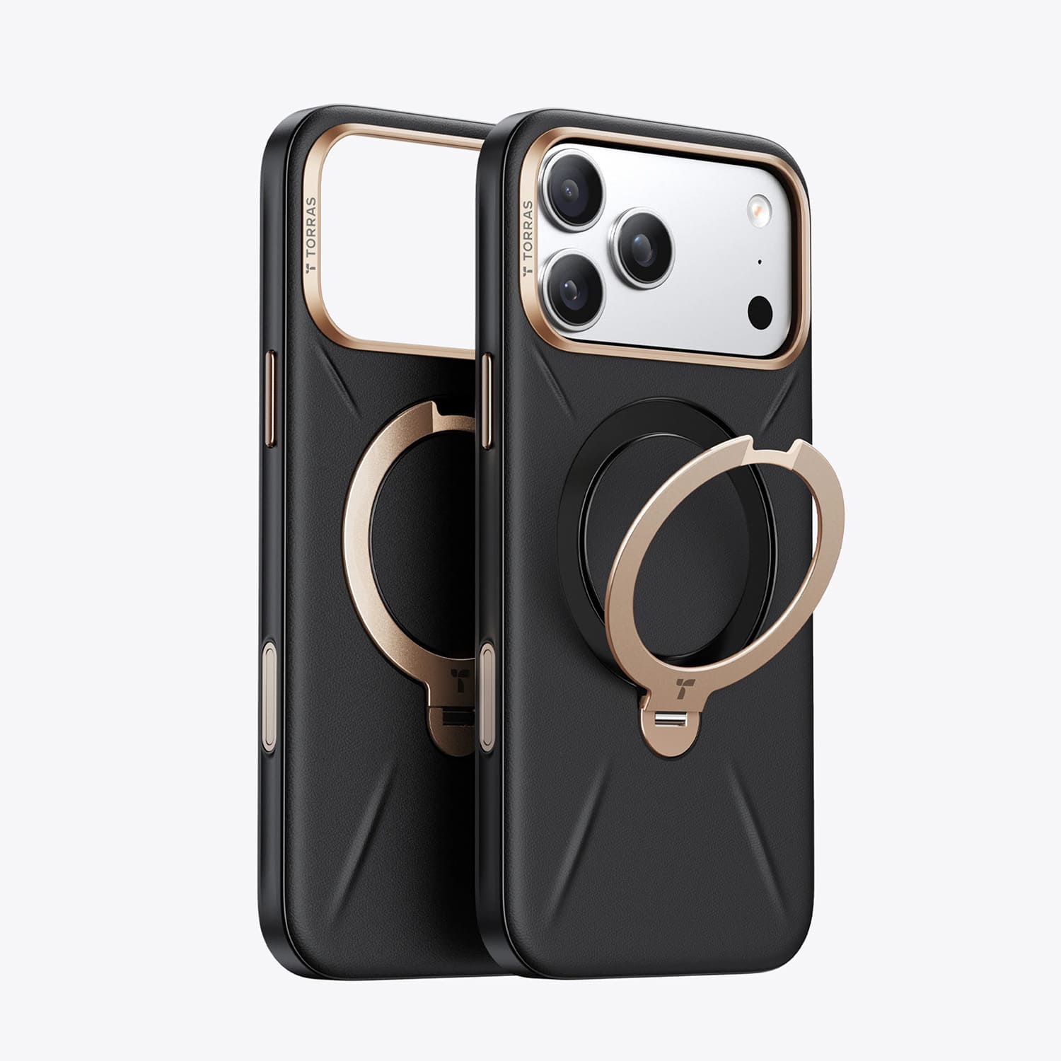 TORRAS Ostand Q3 VegSkin Etui do iPhone 18 Pro Max / 17 Pro Max kompatybilne z MagSafe - Czarne