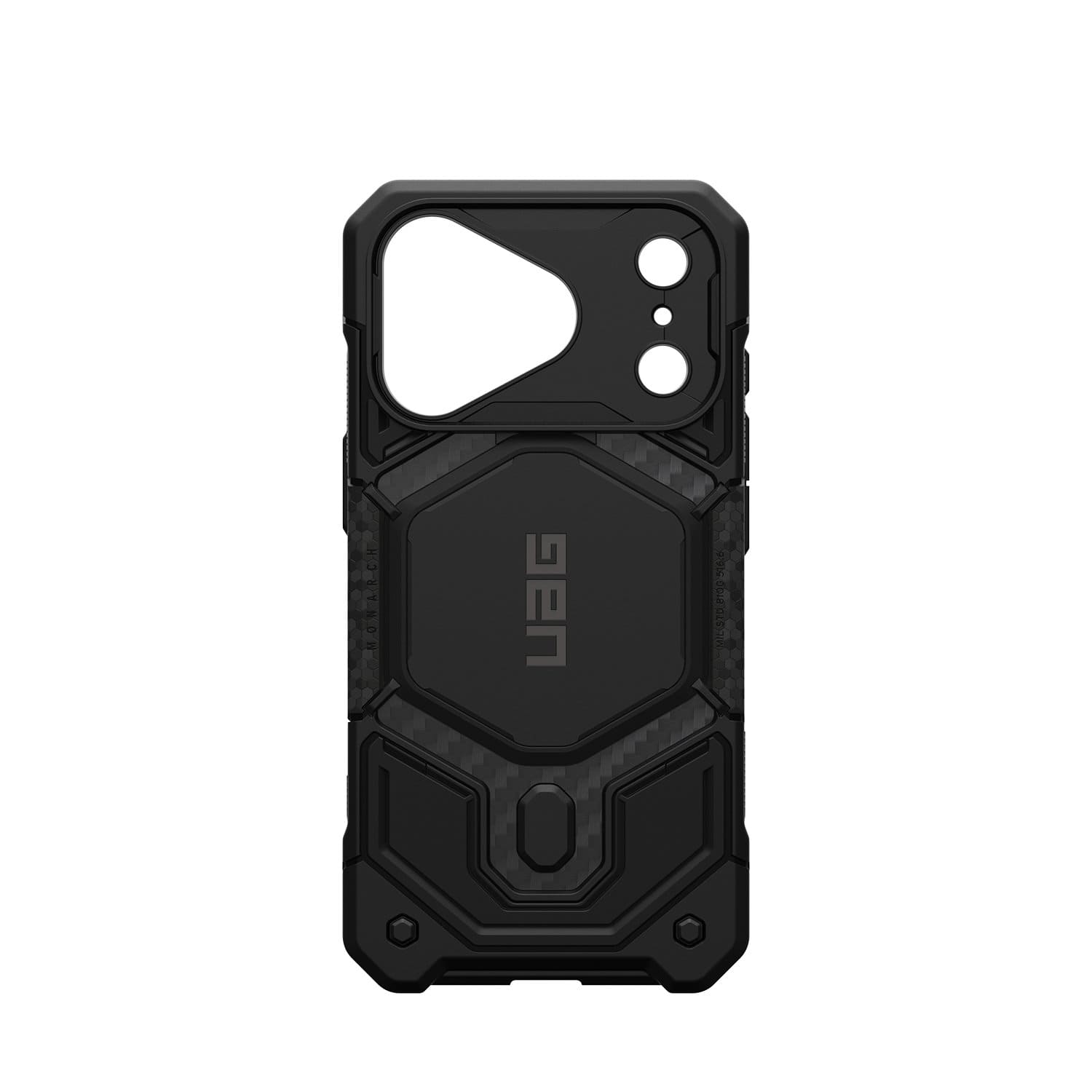 UAG Monarch Pro Etui do iPhone 18 Pro /17 Pro z włókna węglowego kompatybilne z MagSafe - Czarne (carbon fiber)