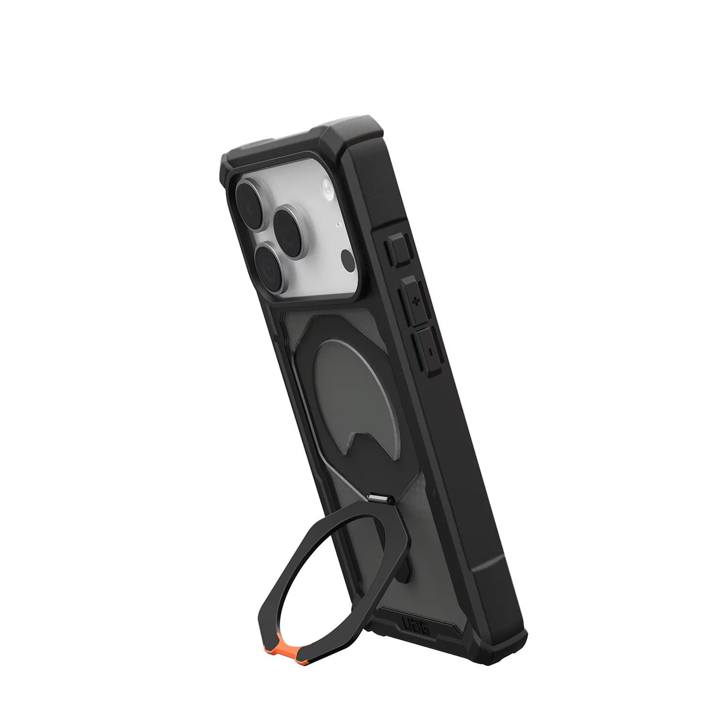UAG Plasma XTE Etui do iPhone 17 Pro Max kompatybilne z MagSafe - Czarne (black / pop orange)