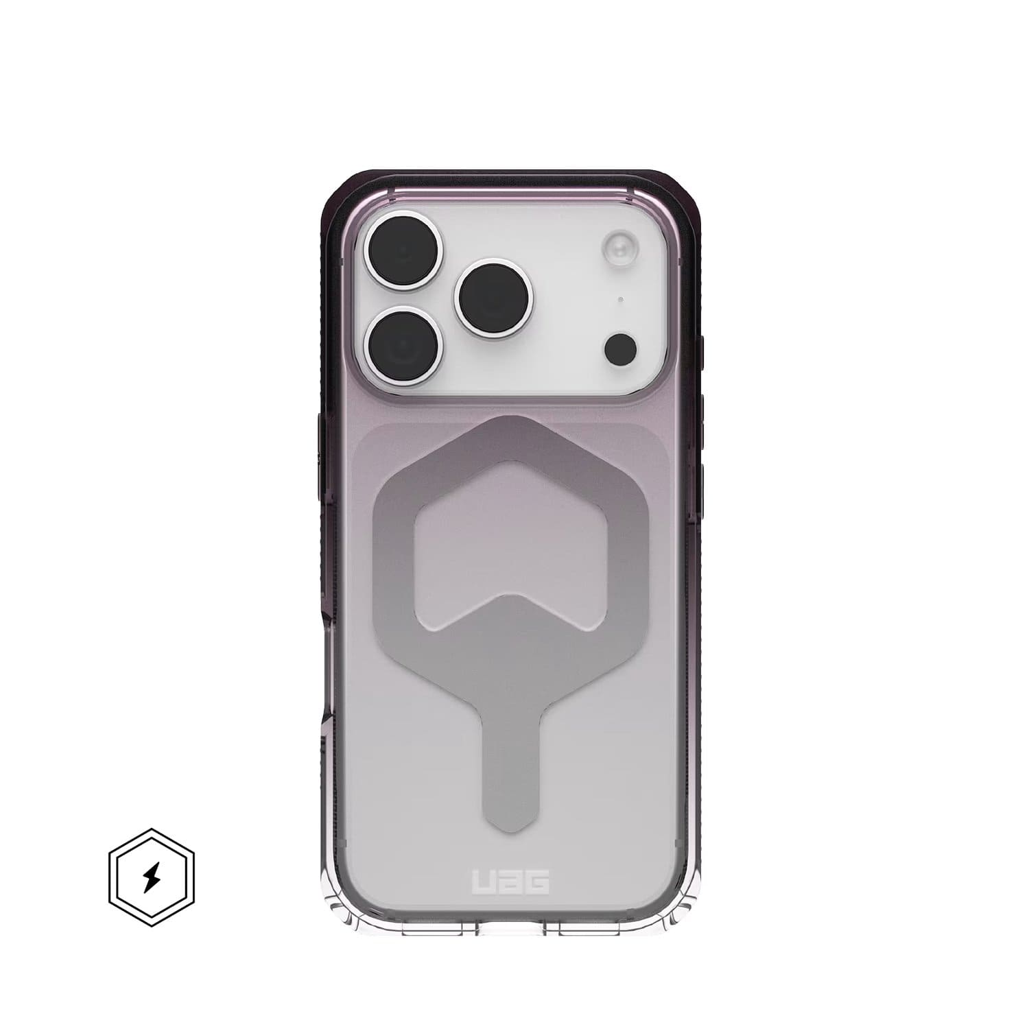 UAG Plyo Etui do iPhone 18 Pro / 17 Pro kompatybilne z MagSafe - Przezroczyste (iridescent)