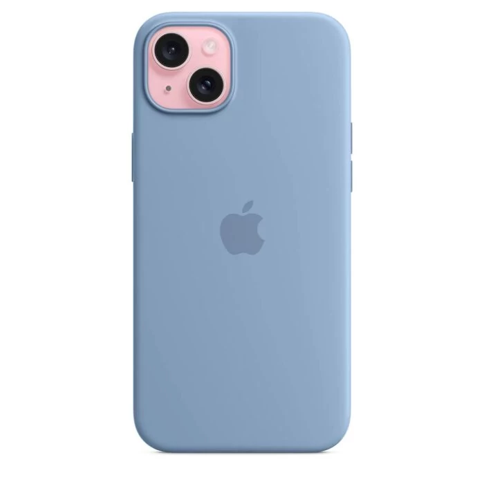 Apple Silikonowe etui do iPhone 15 Plus z MagSafe – Zimowy błękit