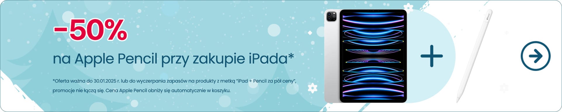 -50% na Apple Pencil 2 przy zakupie iPada