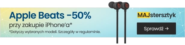 Apple Beats -50% przy zakupie iPhone'a