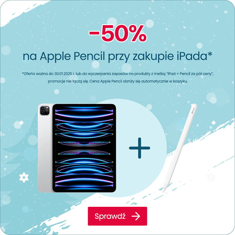 -50% na Apple Pencil 2 przy zakupie iPada