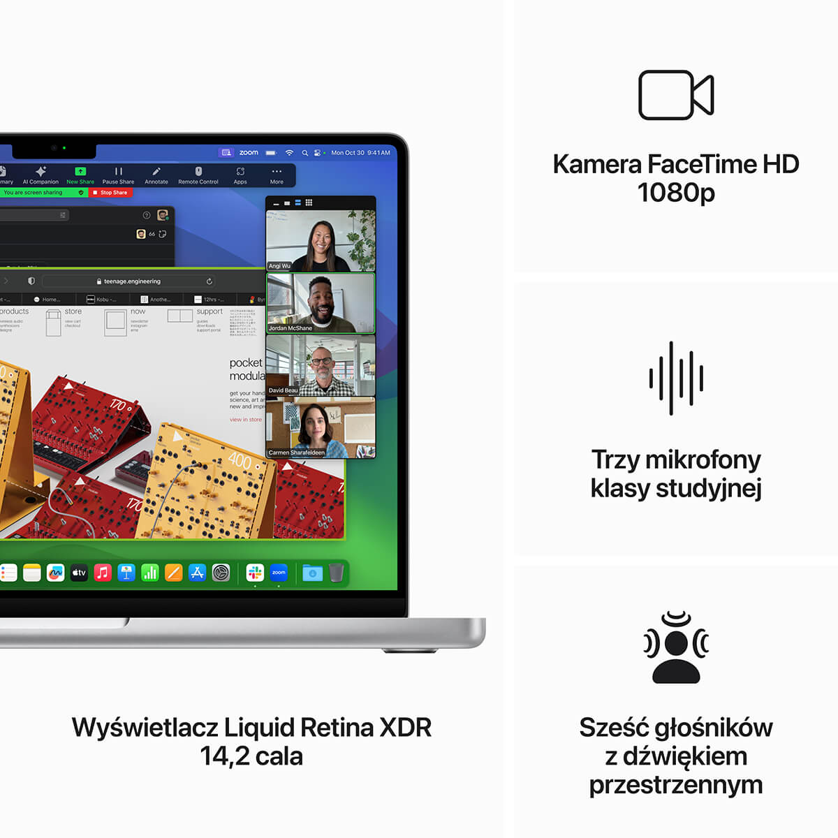 MacBook Pro 14 M3- Najważniejsze cechy MacBook Pro 14 M3- Najważniejsze cechy