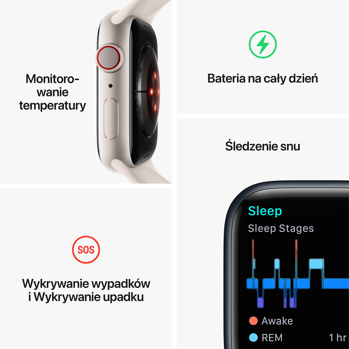 Apple Watch Series 8 - funkcje