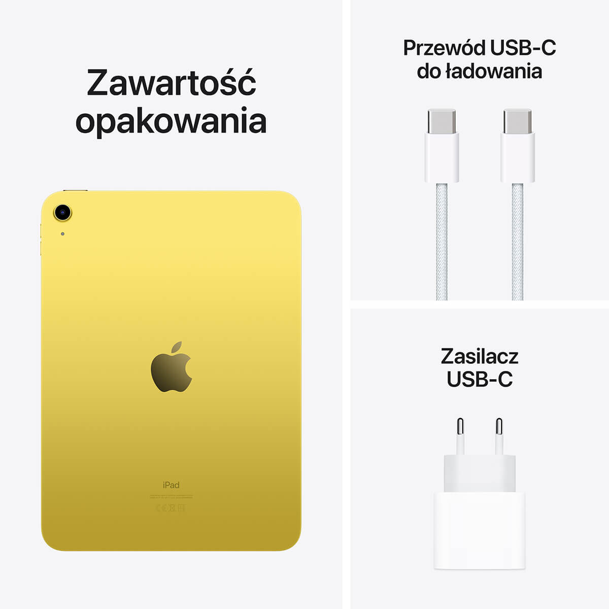 iPad 10-generacji Wi-Fi Żółty - zestaw