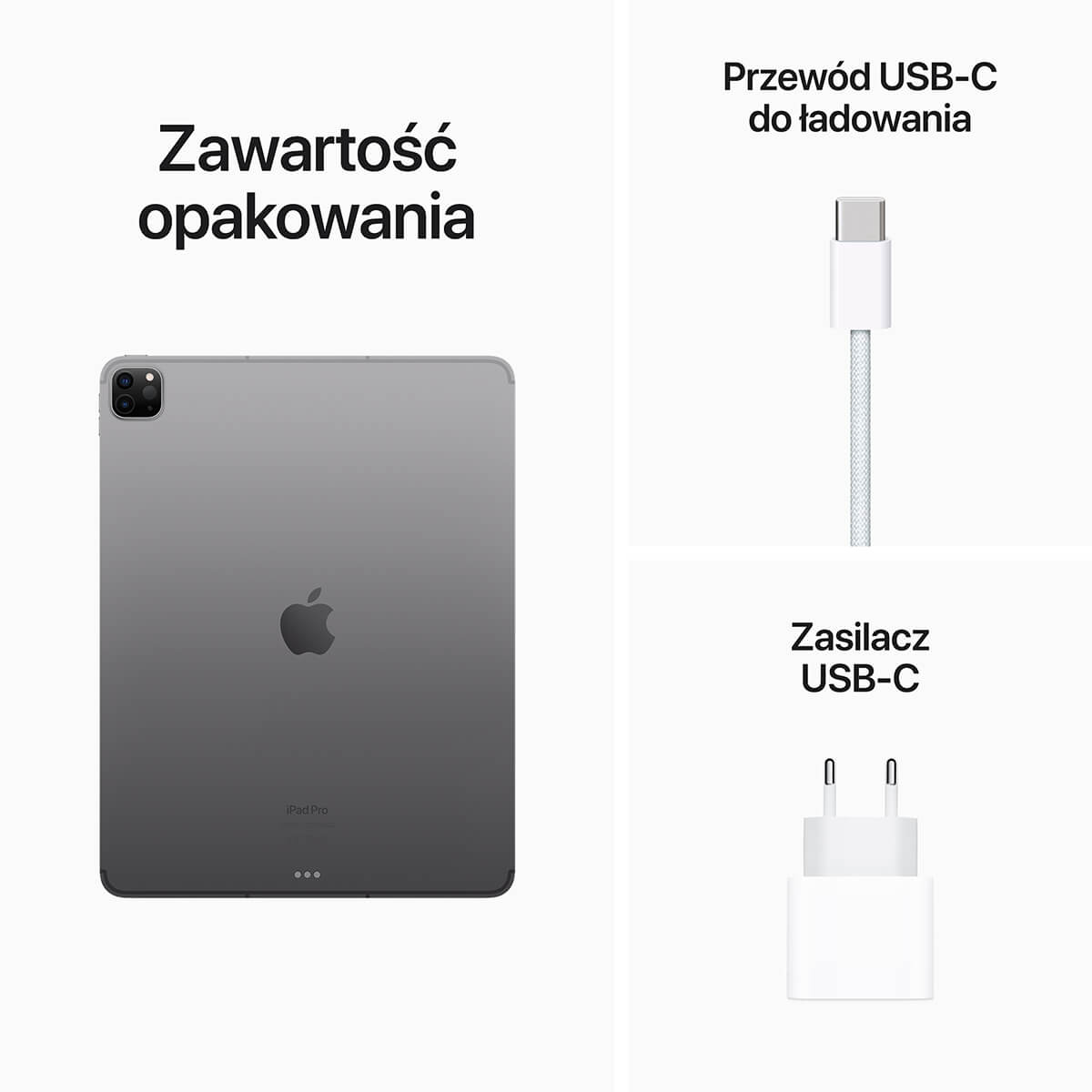 iPad Pro 12,9" M2 Wi-Fi + Cellular (5G) Gwiezdna Szarość - zestaw iPad Pro 12,9" M2 Wi-Fi + Cellular (5G) Gwiezdna Szarość - zestaw