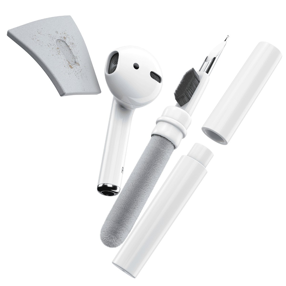 KeyBudz AirCare Cleaning Kit 1.5 Zestaw do czyszczenia AirPods - Biały KeyBudz AirCare Cleaning Kit 1.5 Zestaw do czyszczenia AirPods - Biały