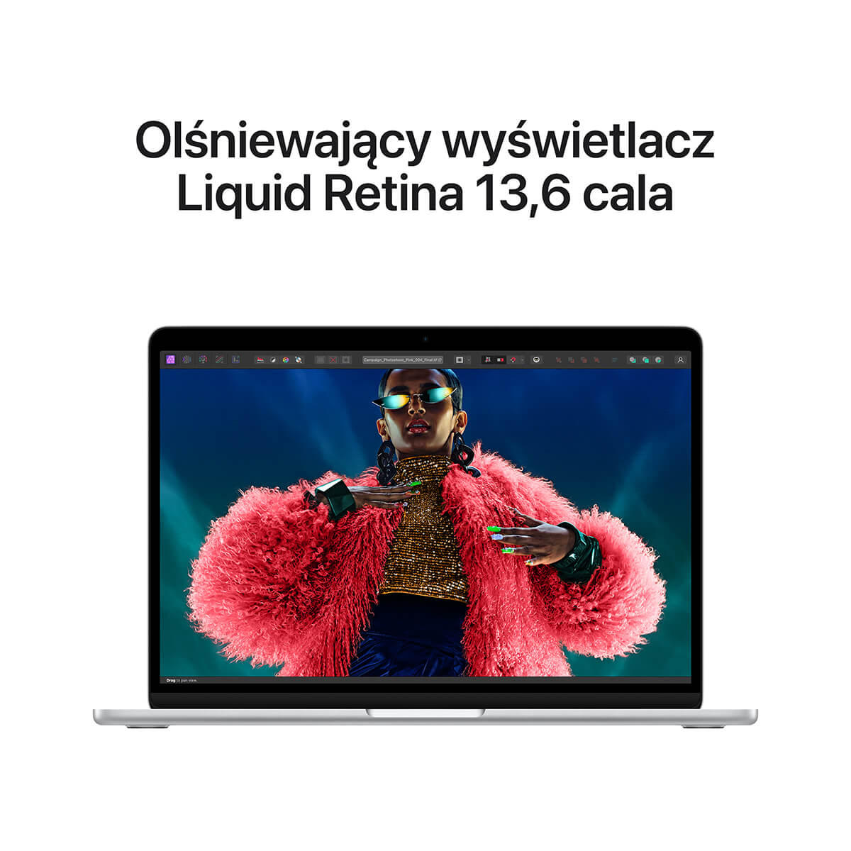 MacBook Air 13 cali M3 - wyświetlacz