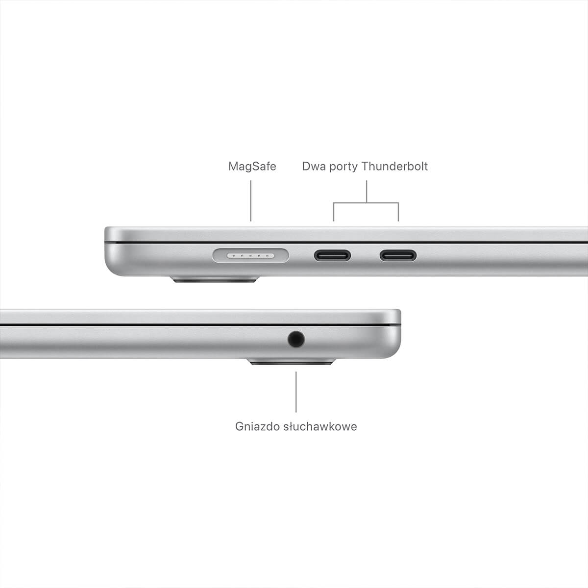 MacBook Air 15 cali M3 porty