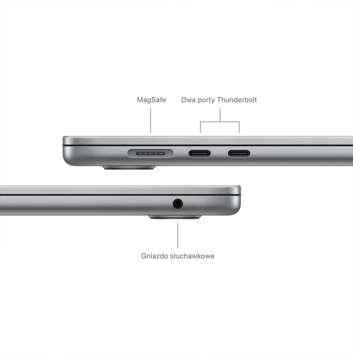 MacBook Air 15 cali M3 porty