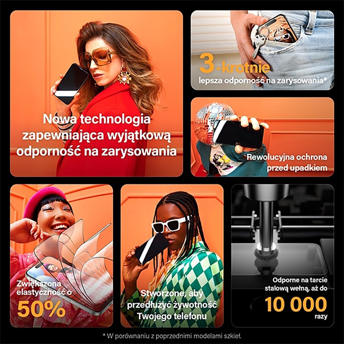 PanzerGlass Ultra-Wide Fit Szkło ochronne do iPhone 15 - czarna ramka