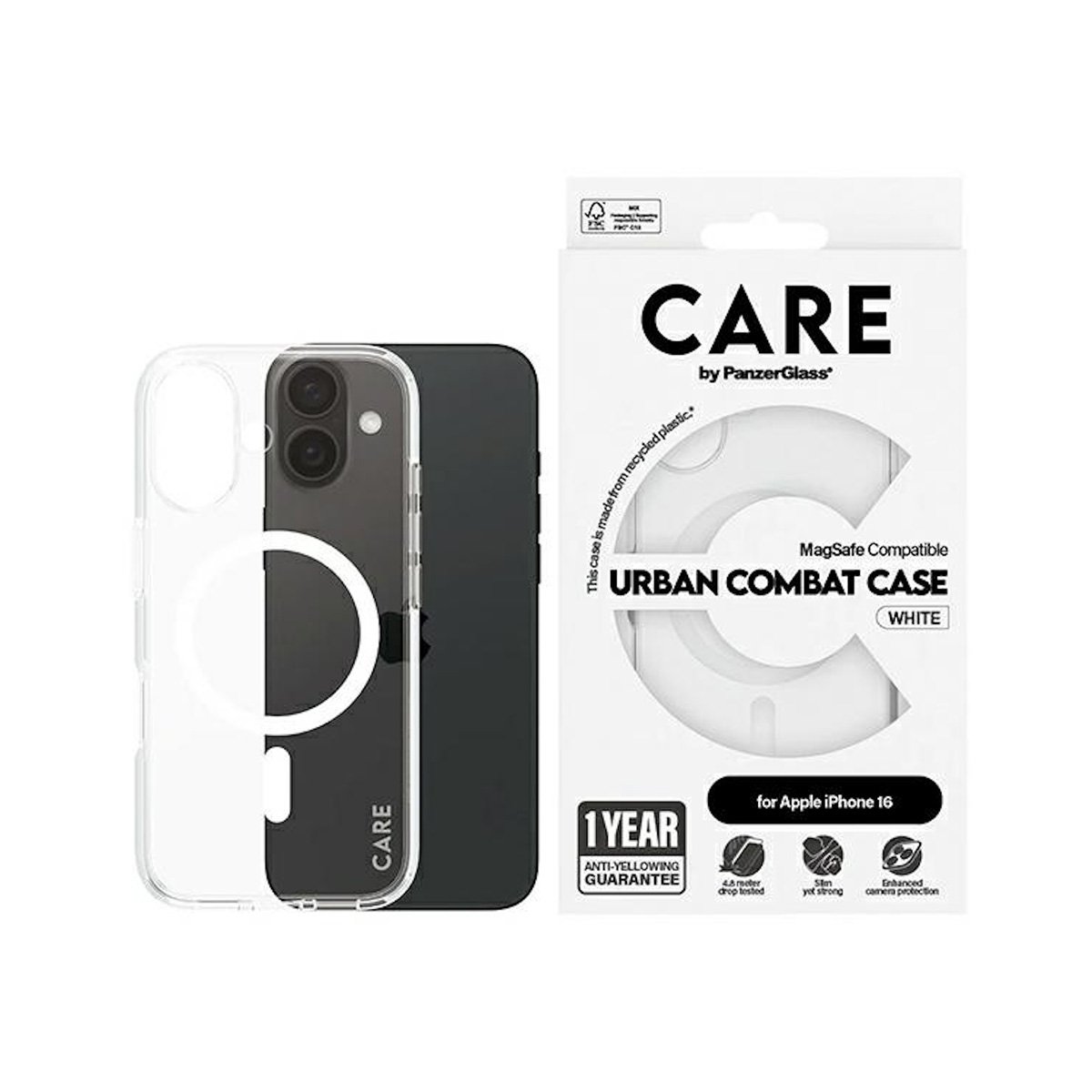 PanzerGlass HardCase D30 Etui do iPhone 15 kompatybilne z MagSafe - Przezroczyste