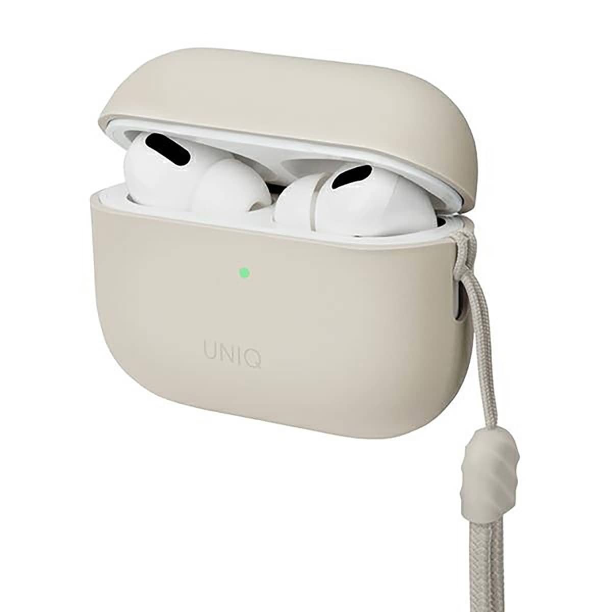 UNIQ Lino Silikonowe etui ochronne do AirPods Pro 2 gen - Beżowe