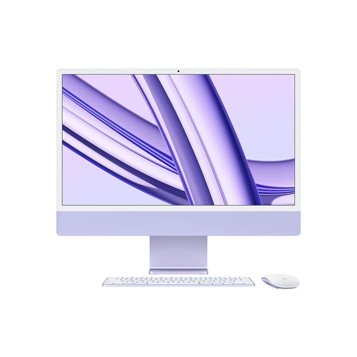 Apple iMac 24" 4,5K Retina M3 8-core CPU + 10-core GPU / 24GB / 2TB SSD / Gigabit Ethernet / Fioletowy (Purple)