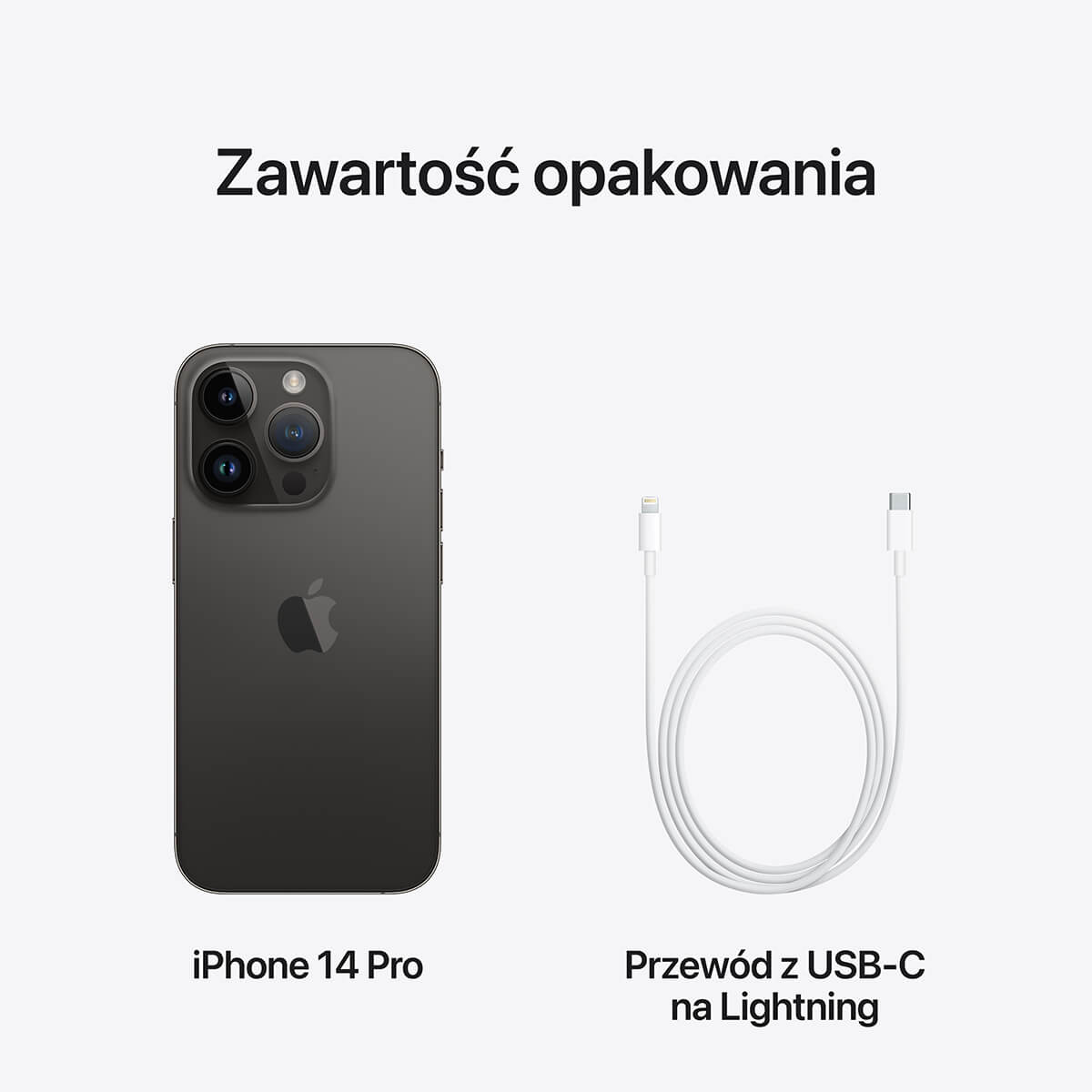 iPhone 14 Pro SIlver - zestaw