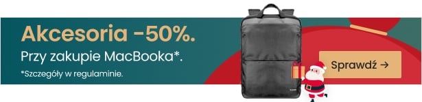 Akcesoria 50% taniej przy zakupie MacBooka Akcesoria 50% taniej przy zakupie MacBooka
