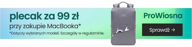 Kup Apple MacBook i dobierz plecak Rivacase za 99zł