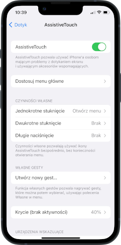 iPhone - AssistiveTouch