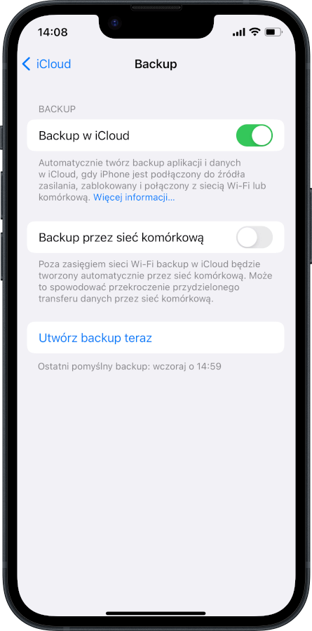iPhone - backup