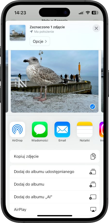 iPhone - iCloud - organizowanie zdjęć w albumy