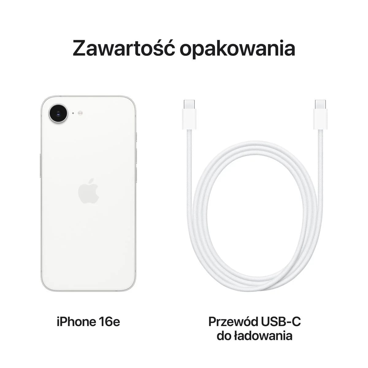 Apple iPhone 16e 128GB Biały (White) - MD1R4HX/A