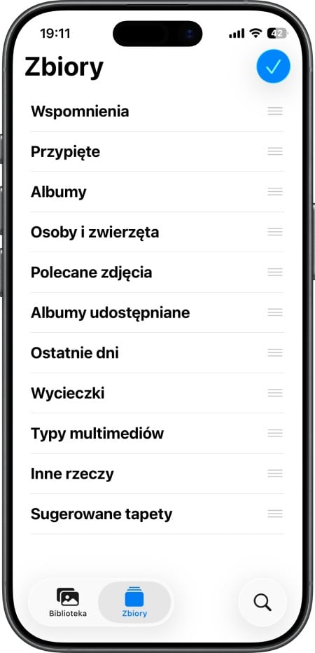 Reorganizacja aplikacji Zdjęcia w iOS 26