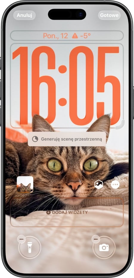 Sceny przestrzenne na ekranie blokady w iOS 26