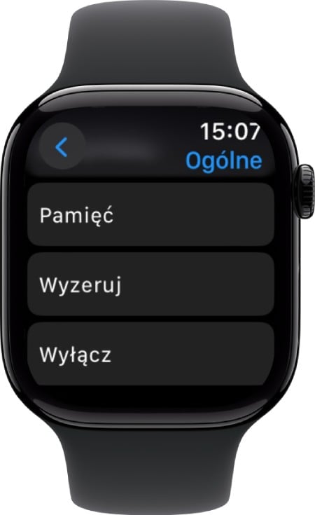 Apple Watch - zerowanie