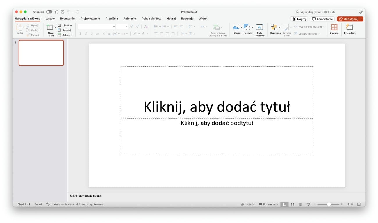 PowerPoint na Maca