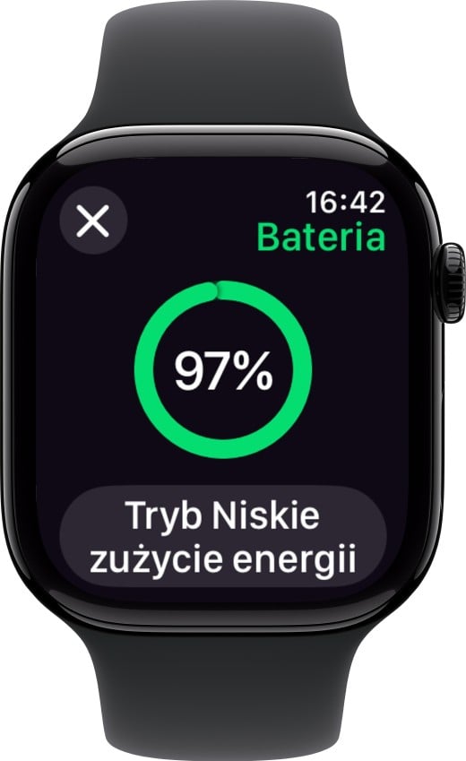 Szybkie sprawdzanie poziomu baterii w Apple Watch